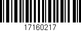 Código de barras (EAN, GTIN, SKU, ISBN): '17160217'