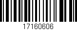 Código de barras (EAN, GTIN, SKU, ISBN): '17160606'