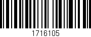 Código de barras (EAN, GTIN, SKU, ISBN): '1716105'