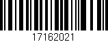 Código de barras (EAN, GTIN, SKU, ISBN): '17162021'