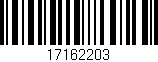 Código de barras (EAN, GTIN, SKU, ISBN): '17162203'