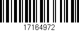 Código de barras (EAN, GTIN, SKU, ISBN): '17164972'