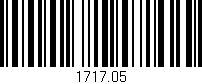 Código de barras (EAN, GTIN, SKU, ISBN): '1717.05'