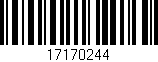 Código de barras (EAN, GTIN, SKU, ISBN): '17170244'