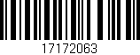 Código de barras (EAN, GTIN, SKU, ISBN): '17172063'