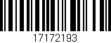 Código de barras (EAN, GTIN, SKU, ISBN): '17172193'