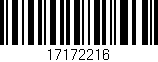 Código de barras (EAN, GTIN, SKU, ISBN): '17172216'