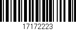 Código de barras (EAN, GTIN, SKU, ISBN): '17172223'
