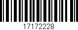 Código de barras (EAN, GTIN, SKU, ISBN): '17172228'