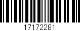 Código de barras (EAN, GTIN, SKU, ISBN): '17172281'