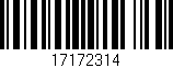 Código de barras (EAN, GTIN, SKU, ISBN): '17172314'