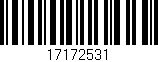 Código de barras (EAN, GTIN, SKU, ISBN): '17172531'