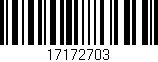 Código de barras (EAN, GTIN, SKU, ISBN): '17172703'