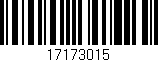 Código de barras (EAN, GTIN, SKU, ISBN): '17173015'