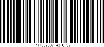 Código de barras (EAN, GTIN, SKU, ISBN): '1717602087_43_0_52'