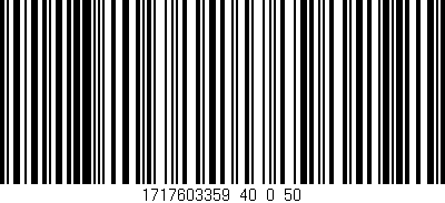 Código de barras (EAN, GTIN, SKU, ISBN): '1717603359_40_0_50'