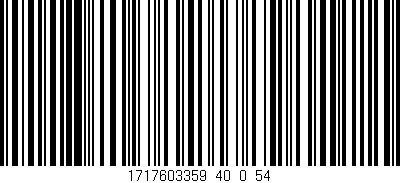 Código de barras (EAN, GTIN, SKU, ISBN): '1717603359_40_0_54'