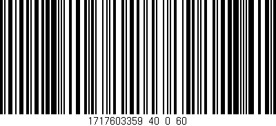 Código de barras (EAN, GTIN, SKU, ISBN): '1717603359_40_0_60'