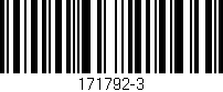 Código de barras (EAN, GTIN, SKU, ISBN): '171792-3'