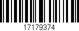 Código de barras (EAN, GTIN, SKU, ISBN): '17179374'