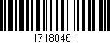 Código de barras (EAN, GTIN, SKU, ISBN): '17180461'