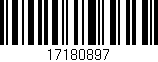 Código de barras (EAN, GTIN, SKU, ISBN): '17180897'