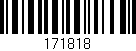 Código de barras (EAN, GTIN, SKU, ISBN): '171818'