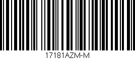 Código de barras (EAN, GTIN, SKU, ISBN): '17181AZM-M'