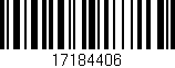 Código de barras (EAN, GTIN, SKU, ISBN): '17184406'