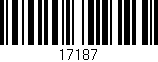 Código de barras (EAN, GTIN, SKU, ISBN): '17187'