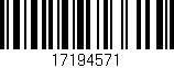 Código de barras (EAN, GTIN, SKU, ISBN): '17194571'