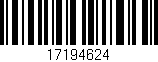 Código de barras (EAN, GTIN, SKU, ISBN): '17194624'