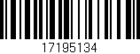 Código de barras (EAN, GTIN, SKU, ISBN): '17195134'