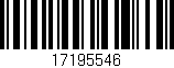 Código de barras (EAN, GTIN, SKU, ISBN): '17195546'