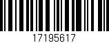 Código de barras (EAN, GTIN, SKU, ISBN): '17195617'