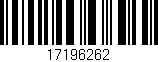 Código de barras (EAN, GTIN, SKU, ISBN): '17196262'