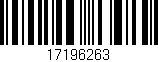 Código de barras (EAN, GTIN, SKU, ISBN): '17196263'