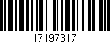 Código de barras (EAN, GTIN, SKU, ISBN): '17197317'