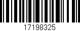 Código de barras (EAN, GTIN, SKU, ISBN): '17198325'