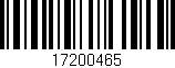 Código de barras (EAN, GTIN, SKU, ISBN): '17200465'
