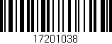 Código de barras (EAN, GTIN, SKU, ISBN): '17201038'