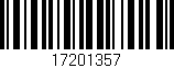 Código de barras (EAN, GTIN, SKU, ISBN): '17201357'