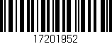 Código de barras (EAN, GTIN, SKU, ISBN): '17201952'
