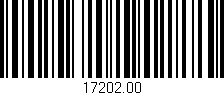 Código de barras (EAN, GTIN, SKU, ISBN): '17202.00'