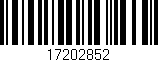 Código de barras (EAN, GTIN, SKU, ISBN): '17202852'