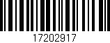 Código de barras (EAN, GTIN, SKU, ISBN): '17202917'