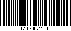 Código de barras (EAN, GTIN, SKU, ISBN): '1720600713092'