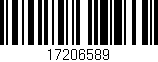 Código de barras (EAN, GTIN, SKU, ISBN): '17206589'