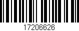 Código de barras (EAN, GTIN, SKU, ISBN): '17206626'