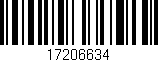 Código de barras (EAN, GTIN, SKU, ISBN): '17206634'
